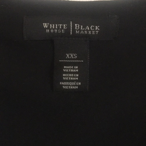 White House Black Market Black/Silver top - Picture 3 of 6
